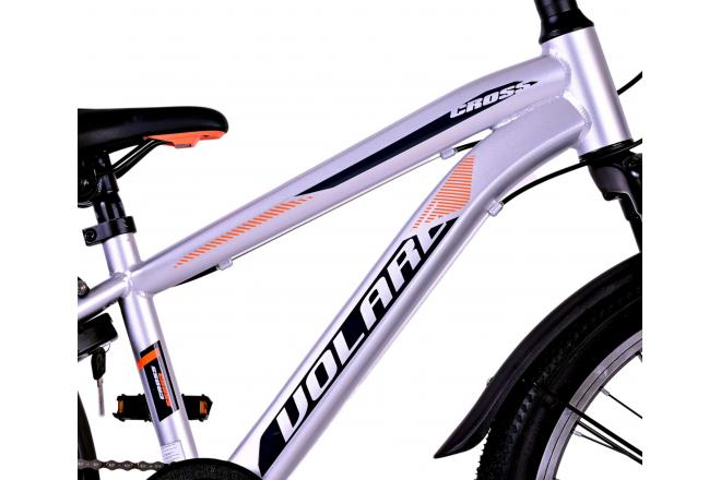 Volare Cross Kinderfahrrad - Jungen - 20 Zoll - Silber , 6 Gänge