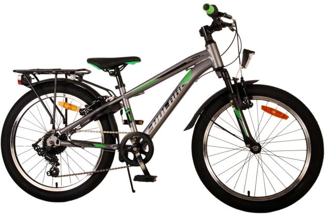 Volare Cross Kinderfahrrad - Jungen - 20 Zoll - dunkelgrau, 6 Gänge