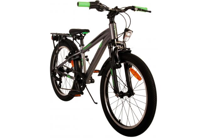 Volare Cross Kinderfahrrad - Jungen - 20 Zoll - dunkelgrau, 6 Gänge