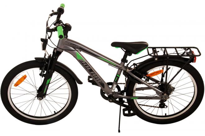 Volare Cross Kinderfahrrad - Jungen - 20 Zoll - dunkelgrau, 6 Gänge