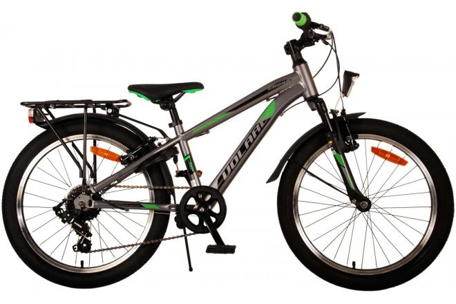 Volare Cross Kinderfahrrad - Jungen - 20 Zoll - dunkelgrau, 6 Gänge