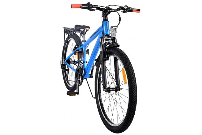 Volare Cross Kinderfahrrad - Jungen - 24 Zoll - Blau - 18 Gänge