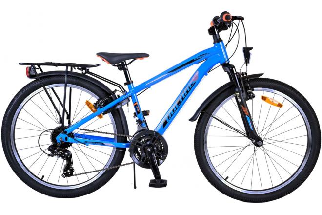 Volare Cross Kinderfahrrad - Jungen - 24 Zoll - Blau - 18 Gänge