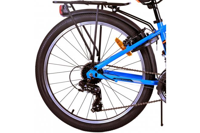 Volare Cross Kinderfahrrad - Jungen - 24 Zoll - Blau - 18 Gänge