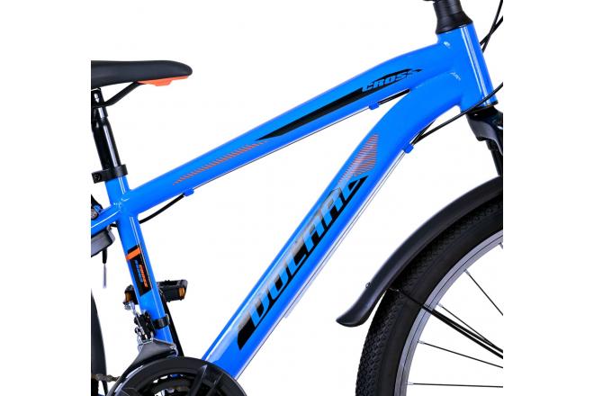 Volare Cross Kinderfahrrad - Jungen - 24 Zoll - Blau - 18 Gänge