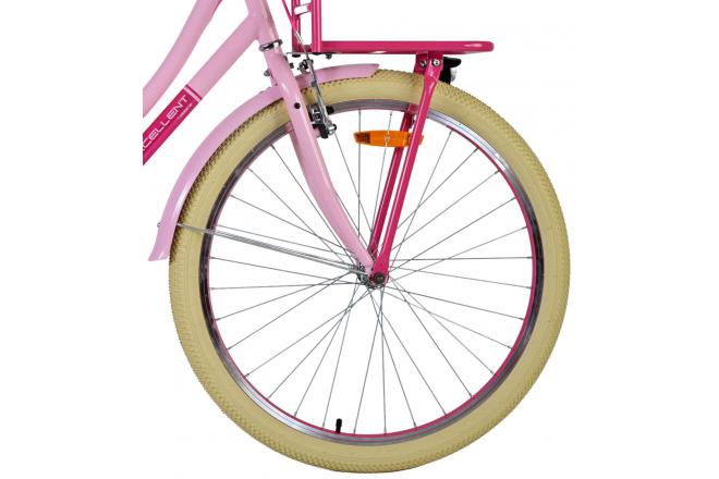 Volare Excellent Kinderfahrrad - Mädchen - 26 Zoll - Rosa - Zweihandbremsen