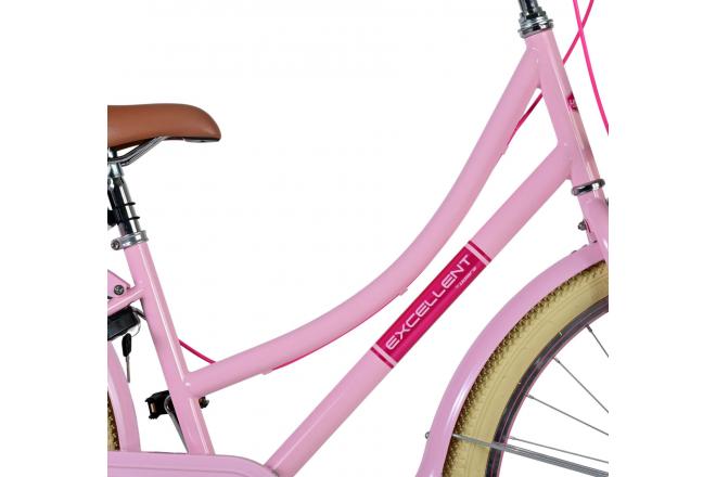 Volare Excellent Kinderfahrrad - Mädchen - 26 Zoll - Rosa - Zweihandbremsen