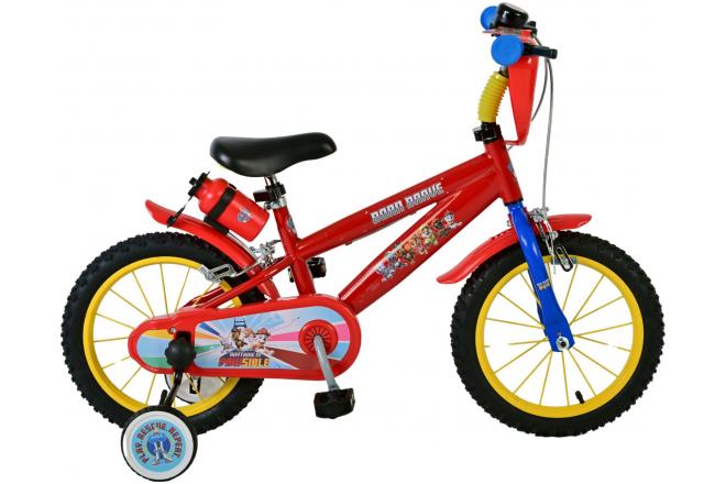 Paw Patrol Kinderfahrrad - Jungen - 14 Zoll - Rot - Zwei Handbremsen