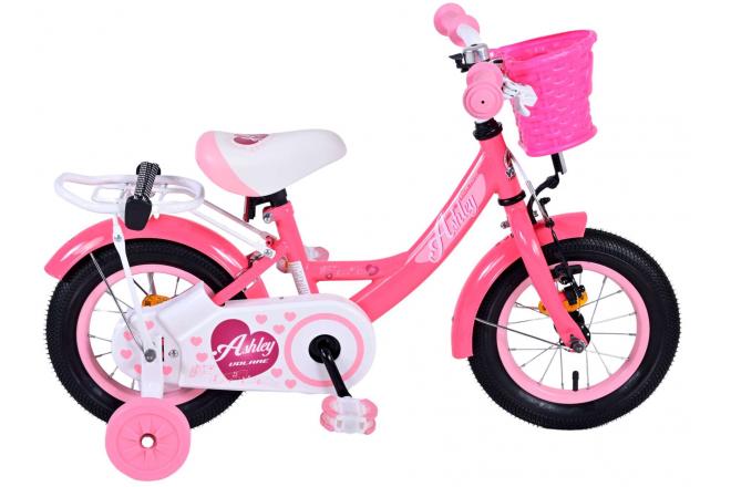 Volare Ashley Kinderfahrrad - Mädchen - 12 Zoll - Rot/Rosa