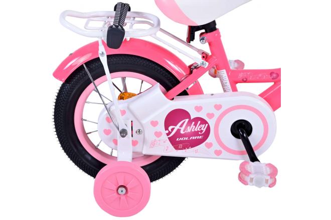 Volare Ashley Kinderfahrrad - Mädchen - 12 Zoll - Rot/Rosa