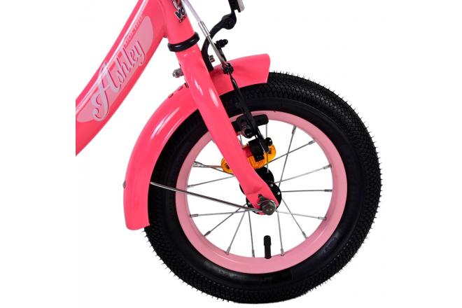 Volare Ashley Kinderfahrrad - Mädchen - 12 Zoll - Rot/Rosa