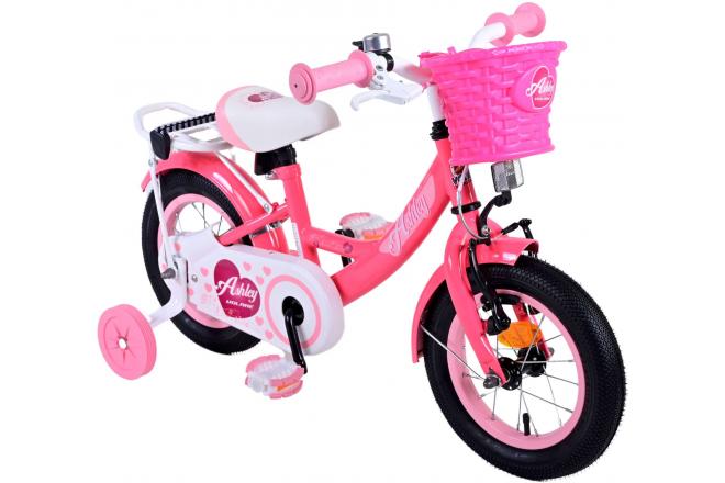 Volare Ashley Kinderfahrrad - Mädchen - 12 Zoll - Rot/Rosa