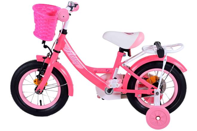 Volare Ashley Kinderfahrrad - Mädchen - 12 Zoll - Rot/Rosa