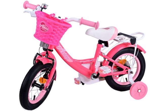 Volare Ashley Kinderfahrrad - Mädchen - 12 Zoll - Rot/Rosa