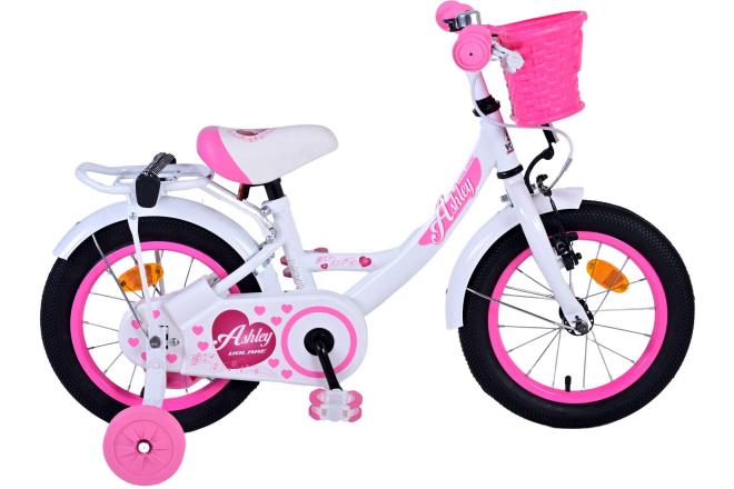 Volare Ashley Kinderfahrrad - Mädchen - 14 Zoll - Weiß