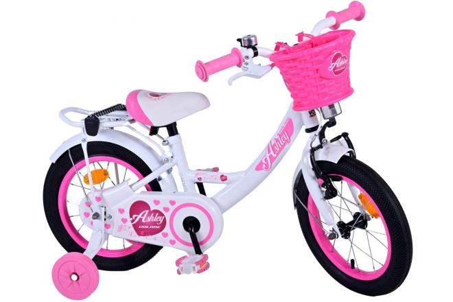 Volare Ashley Kinderfahrrad - Mädchen - 14 Zoll - Weiß