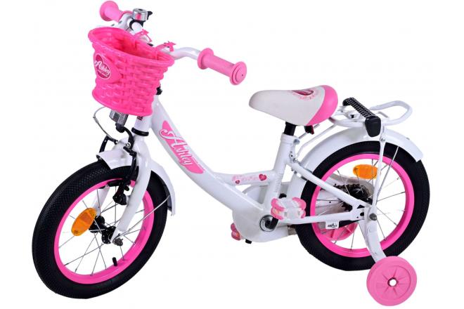 Volare Ashley Kinderfahrrad - Mädchen - 14 Zoll - Weiß