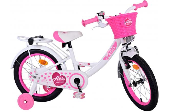 Volare Ashley Kinderfahrrad - Mädchen - 16 Zoll - Weiß