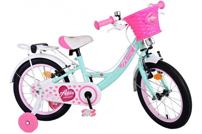 Volare Ashley Kinderfahrrad - Mädchen - 16 Zoll - Grün - Zweihandbremsen