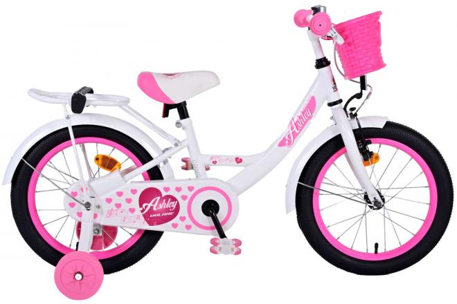 Volare Ashley Kinderfahrrad - Mädchen - 16 Zoll - Weiß