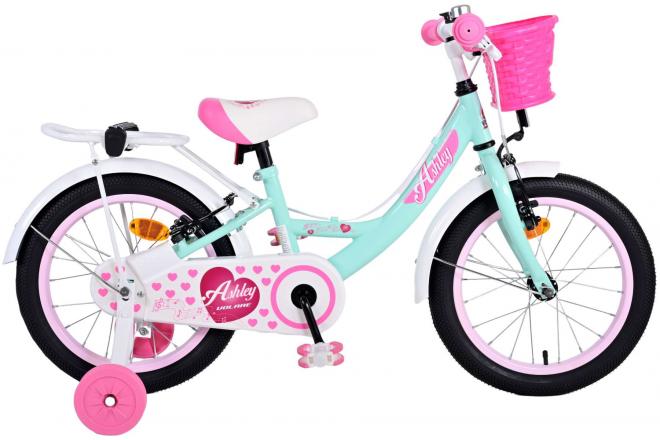 Volare Ashley Kinderfahrrad - Mädchen - 16 Zoll - Grün - Zweihandbremsen