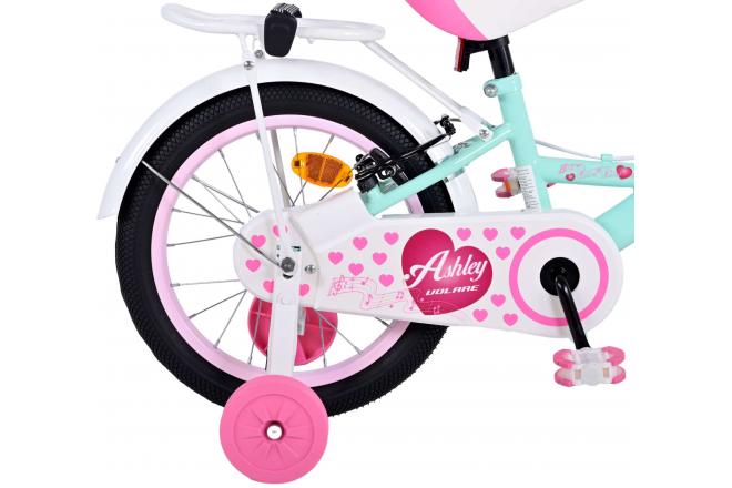 Volare Ashley Kinderfahrrad - Mädchen - 16 Zoll - Grün - Zweihandbremsen