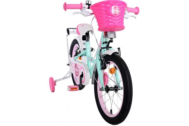 Volare Ashley Kinderfahrrad - Mädchen - 16 Zoll - Grün - Zweihandbremsen