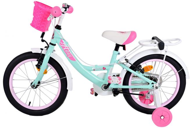 Volare Ashley Kinderfahrrad - Mädchen - 16 Zoll - Grün - Zweihandbremsen