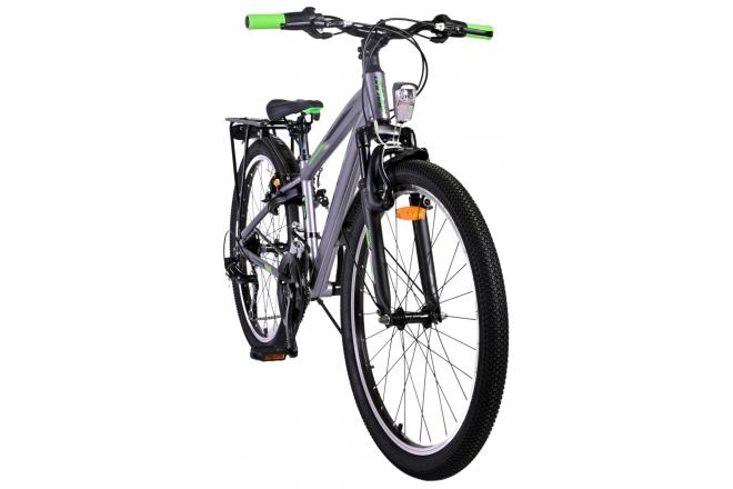 Volare Cross Kinderfahrrad - Jungen - 24 Zoll - dunkelgrau - 18 Gänge