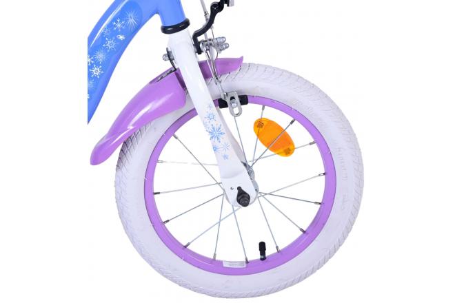 Disney Frozen 2 Kinderfahrrad - Mädchen - 14 inch - Blau / Lila