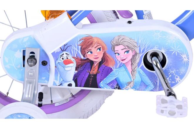 Disney Frozen 2 Kinderfahrrad - Mädchen - 14 inch - Blau / Lila