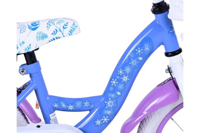 Disney Frozen 2 Kinderfahrrad - Mädchen - 14 inch - Blau / Lila