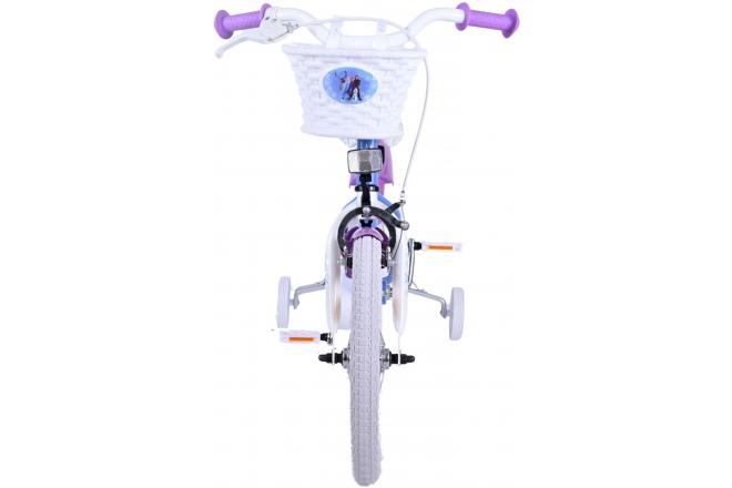 Disney Frozen 2 Kinderfahrrad - Mädchen - 16 Zoll - Blau / Lila