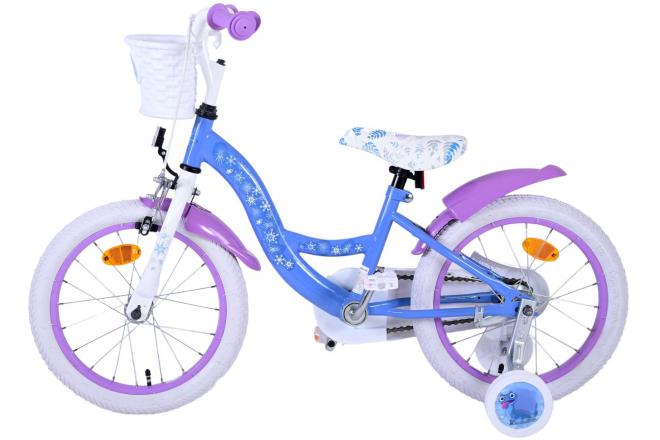 Disney Frozen 2 Kinderfahrrad - Mädchen - 16 Zoll - Blau / Lila