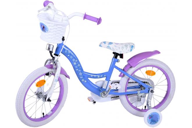 Disney Frozen 2 Kinderfahrrad - Mädchen - 16 Zoll - Blau / Lila