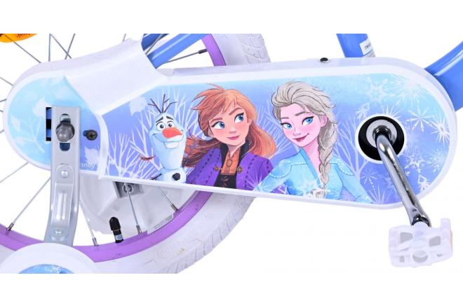 Disney Frozen 2 Kinderfahrrad - Mädchen - 16 Zoll - Blau / Lila