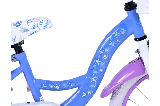 Disney Frozen 2 Kinderfahrrad - Mädchen - 16 Zoll - Blau / Lila