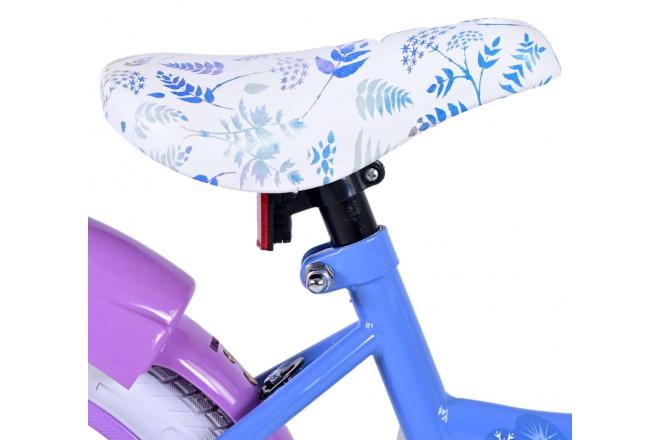 Disney Frozen 2 Kinderfahrrad - Mädchen - 16 Zoll - Blau / Lila