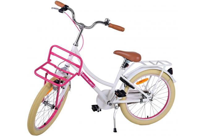 Volare Excellent Kinderfahrrad - Mädchen - 20 Zoll - Weiß