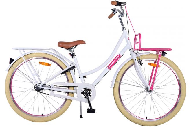 Volare Excellent Kinderfahrrad - Mädchen - 26 Zoll - Weiß - Shimano Nexus 3 Gänge