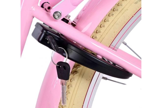 Volare Excellent Kinderfahrrad - Mädchen - 26 Zoll - Rosa - Shimano Nexus 3 Gänge