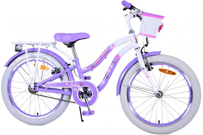 Volare Lovely Kinderfahrrad - Mädchen - 20 Zoll - Lila - Zweihandbremsen