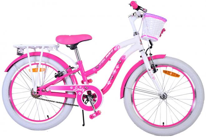 Volare Lovely Kinderfahrrad - Mädchen - 20 Zoll - Rosa Zwei Handbremsen