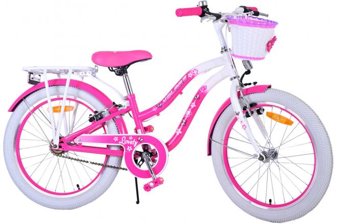 Volare Lovely Kinderfahrrad - Mädchen - 20 Zoll - Rosa Zwei Handbremsen