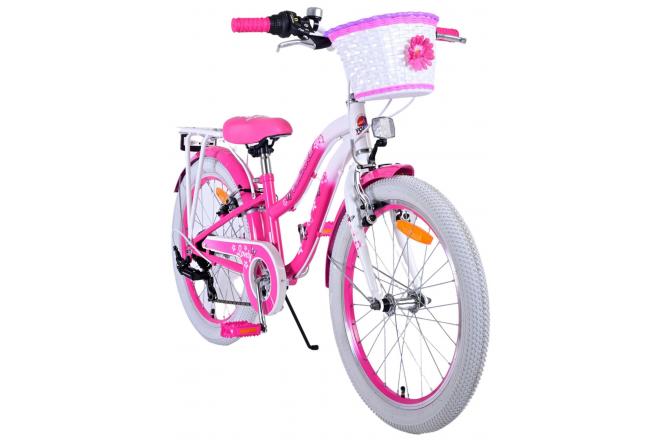 Volare Lovely Kinderfahrrad - Mädchen - 20 Zoll - Rosa - 6 Gänge