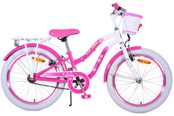 Volare Lovely Kinderfahrrad - Mädchen - 20 Zoll - Rosa Zwei Handbremsen