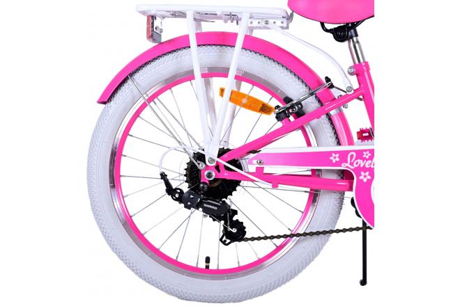 Volare Lovely Kinderfahrrad - Mädchen - 20 Zoll - Rosa - 6 Gänge