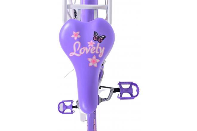 Volare Lovely Kinderfahrrad - Mädchen - 20 Zoll - Lila - 6 Gänge