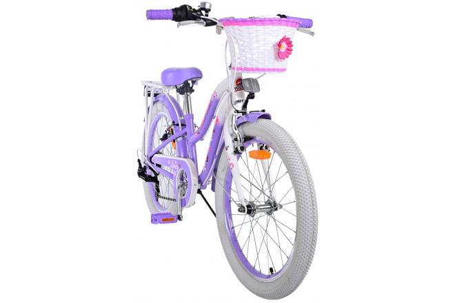 Volare Lovely Kinderfahrrad - Mädchen - 20 Zoll - Lila - 6 Gänge