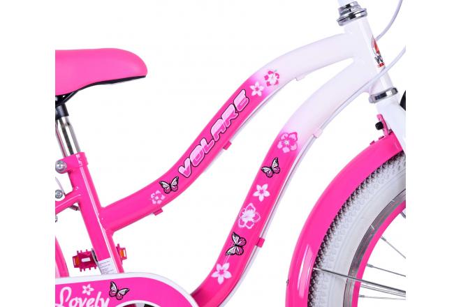 Volare Lovely Kinderfahrrad - Mädchen - 20 Zoll - Rosa - 6 Gänge